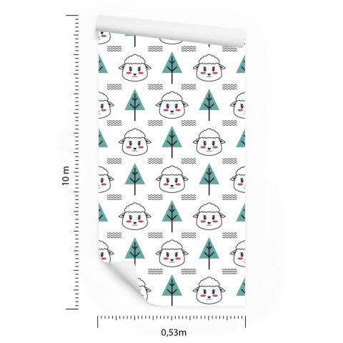 Tapeta Owce Przy Drzewach