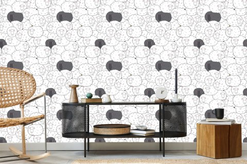 Tapeta Owcza Rodzina