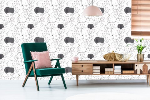 Tapeta Owcza Rodzina