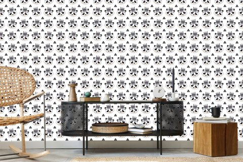 Tapeta Pandy Na Białym Tle