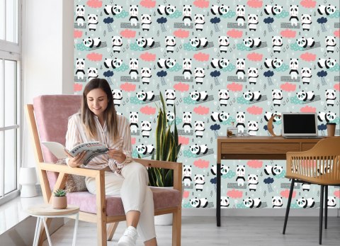 Tapeta Pandy Wśród Chmur