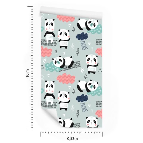 Tapeta Pandy Wśród Chmur