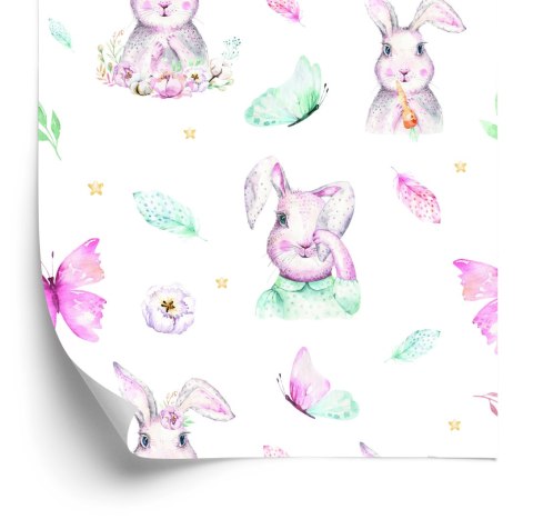 Tapeta Pastelowe Króliki