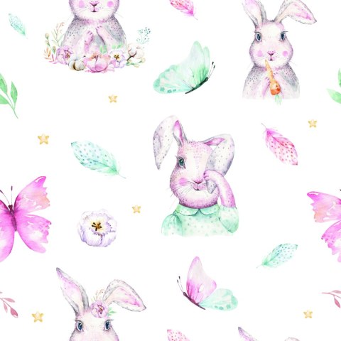 Tapeta Pastelowe Króliki