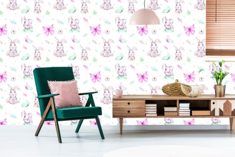Tapeta Pastelowe Króliki