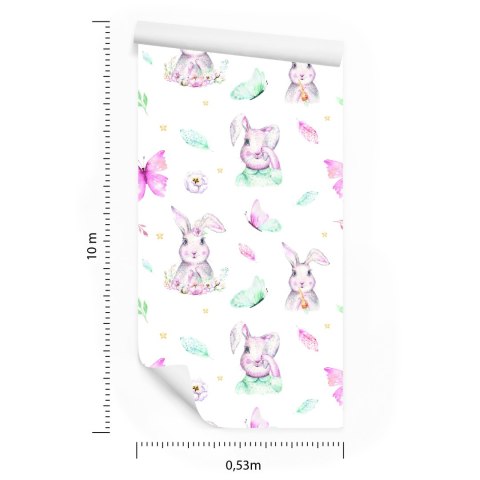 Tapeta Pastelowe Króliki