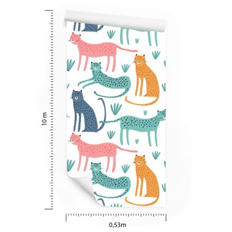 Tapeta Ścienna Dzikie Zwierzęta, Styl Skandynawski