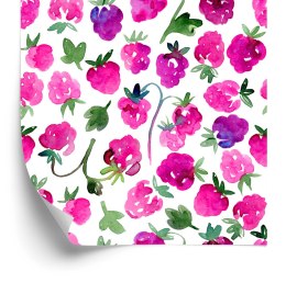 Tapeta Ścienna Z Owocami Liście Zieleń, Do Jadalni