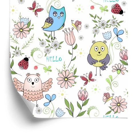 Tapeta Sowy Biedronki