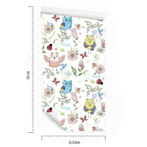 Tapeta Sowy Biedronki