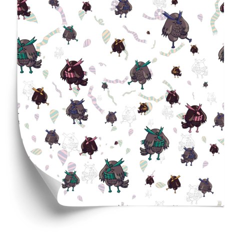 Tapeta Sowy W Szalikach