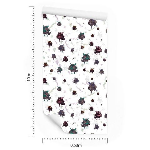 Tapeta Sowy W Szalikach