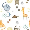Tapeta Akwarelowe Rysunkowe Zwierzątka