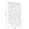 Tapeta Czarno-Biały Wzór Geometryczny