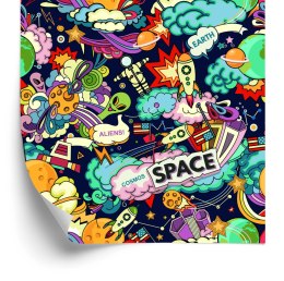 Tapeta Dla Dzieci-Kosmos ,Kreskówka
