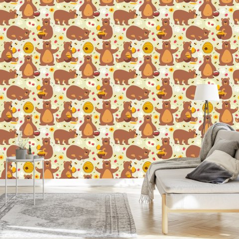 Tapeta Dla Dzieci - Niedźwiadki