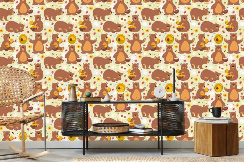 Tapeta Dla Dzieci - Niedźwiadki