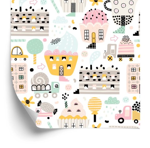 Tapeta Dla Dzieci-Słodkie Miasteczko