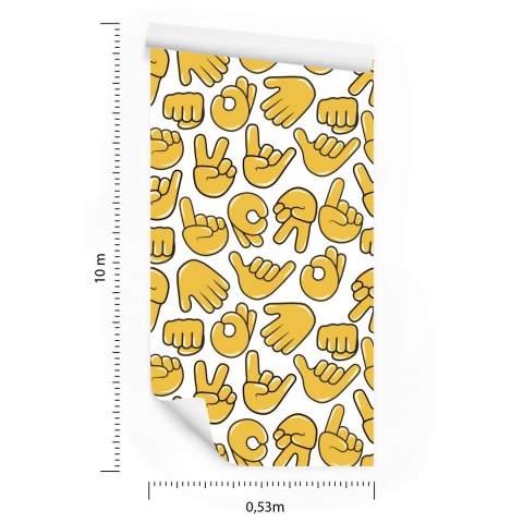 Tapeta Emotikony Dłoni