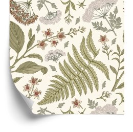 Tapeta Rośliny Polne W Stylu Retro