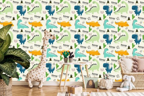 Tapeta Rysunkowe Dinozaury