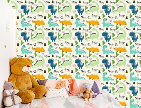 Tapeta Rysunkowe Dinozaury