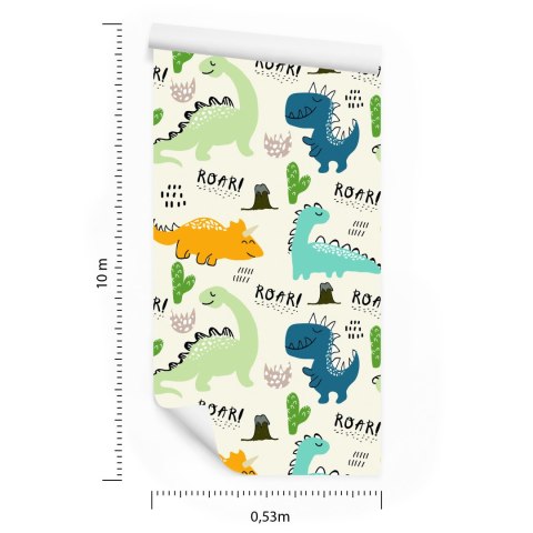 Tapeta Rysunkowe Dinozaury