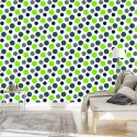 Tapeta Szare I Zielone Kropki