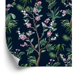 Tapeta Tropikalne Drzewa Z Ptakami