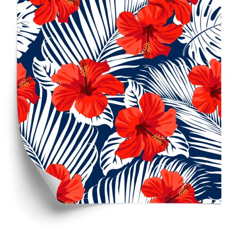Tapeta Tropikalne Kwiaty I Liście