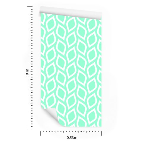 Tapeta Turkusowe Cytryny W Stylu Retro