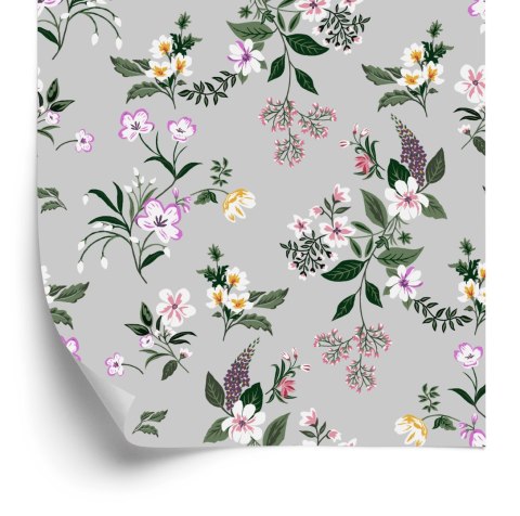 Tapeta Delikatne Kolorowe Kwiaty