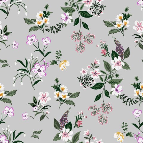 Tapeta Delikatne Kolorowe Kwiaty