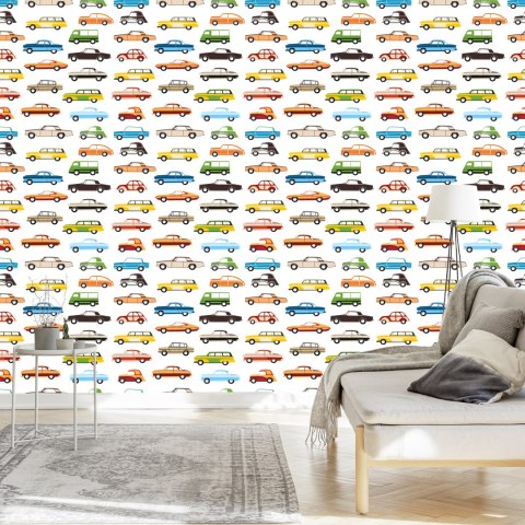 Tapeta Dla Dzieci - Kolorowe Samochody