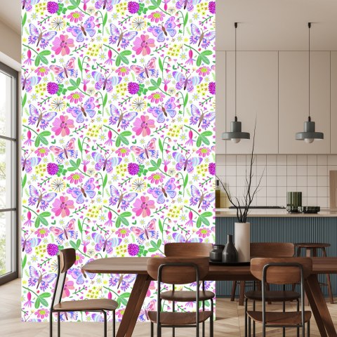 Tapeta Dla Dzieci - Motylki Na Łące