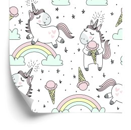 Tapeta Dla Dzieci - Radosne Jednorożce