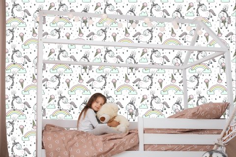 Tapeta Dla Dzieci - Radosne Jednorożce