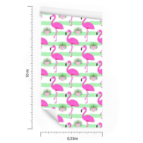 Tapeta Dla Dzieci - Różowe Flamingi