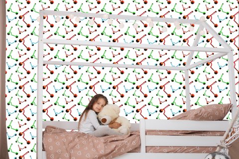 Tapeta Kolorowe Elektryczne Hulajnogi