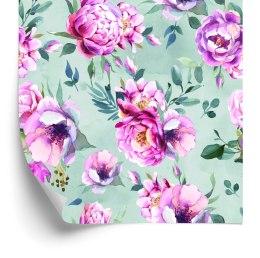 Tapeta Kolorowe Piwonie Malowane Akwarelą