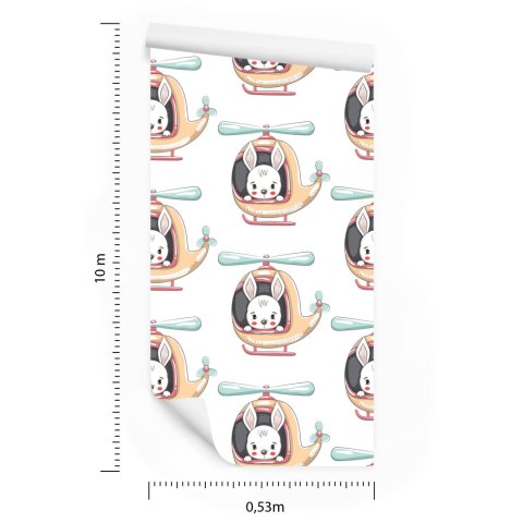 Tapeta Króliczki W Helikopterze