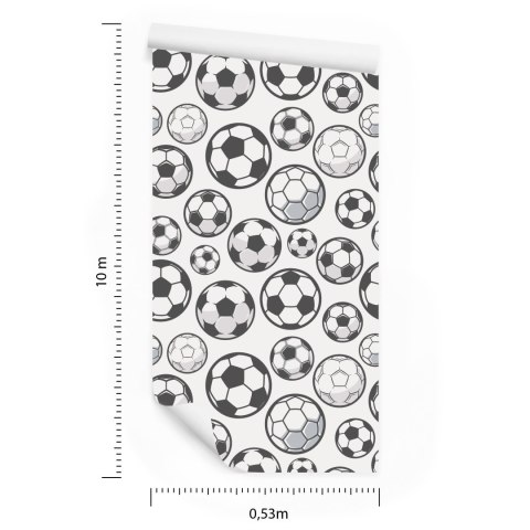 Tapeta Naszkicowane Piłki Nożne