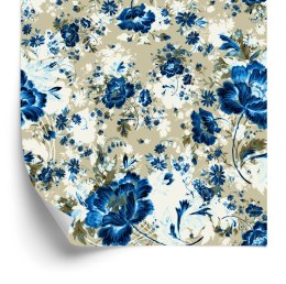 Tapeta Piękne Niebieskie Kwiaty