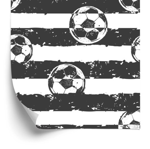 Tapeta Piłka Nożna Na Tle Pasków