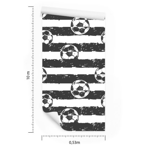 Tapeta Piłka Nożna Na Tle Pasków