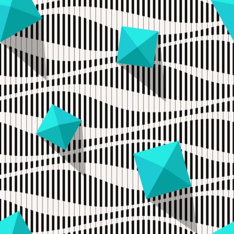 Tapeta Piramidy Na Czarno - Białym Tle - Efekt 3D