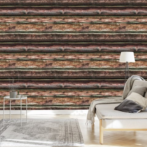 Tapeta Realistyczne Poziome Drewniane Deski