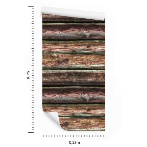 Tapeta Realistyczne Poziome Drewniane Deski