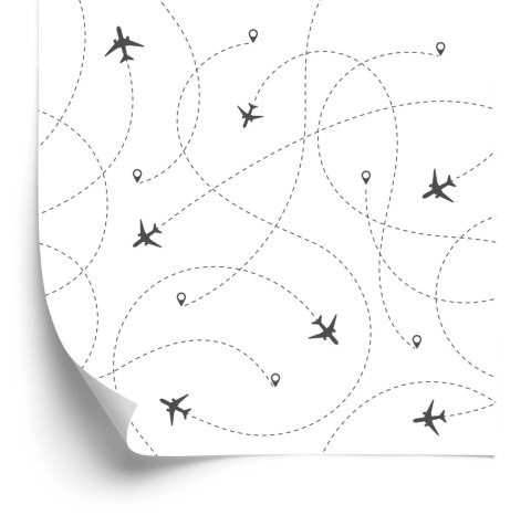 Tapeta Trasy Samolotów