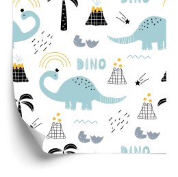 Tapeta Z Dinozaurami, Drzewa, Natura, Dla Dzieci